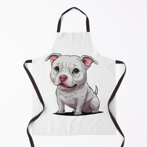 Item preview, White Pitbull Puppy designed and sold by SellingWSarah17.