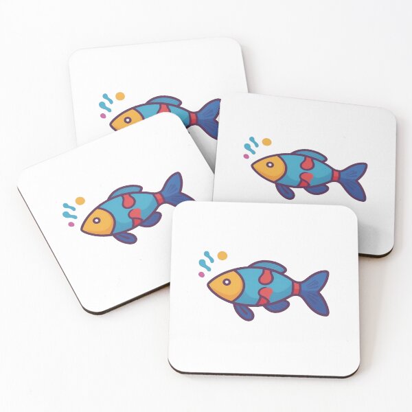 Item preview, Colourful Fish Icon (Whimsical Animals) designed and sold by LeftImpressed.
