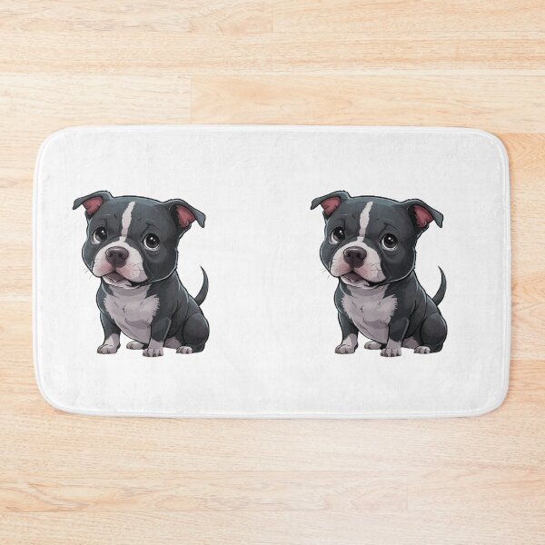 Item preview, Black & White Pitbull Puppy designed and sold by SellingWSarah17.