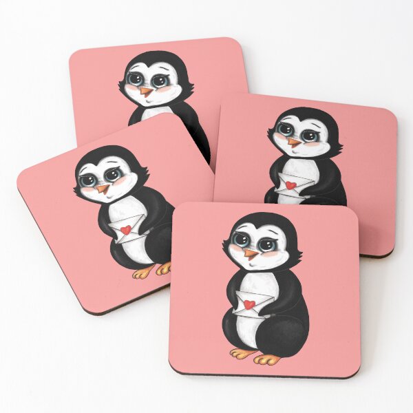 Item preview, Penguin with love letter designed and sold by RalucaIov.