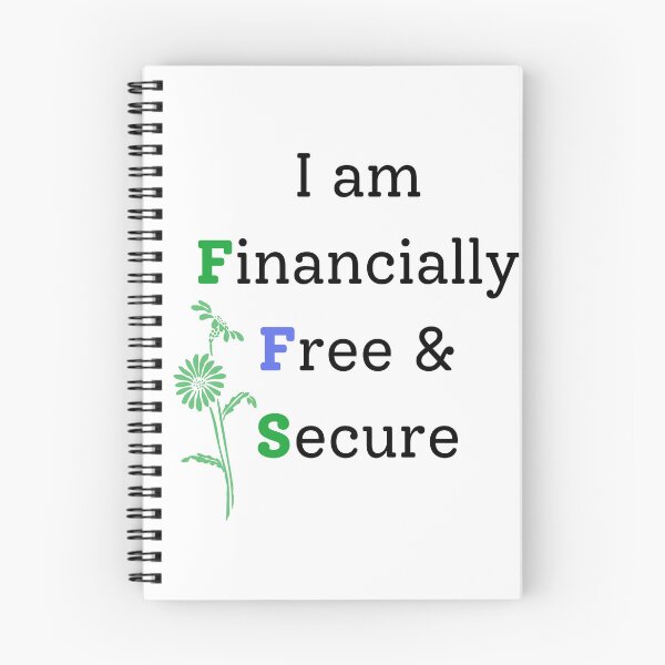 Item preview, Financially Free Digital Art,  Daily Positive Affirmation, Home Office Décor, Law of Attraction designed and sold by Kind Krafts.