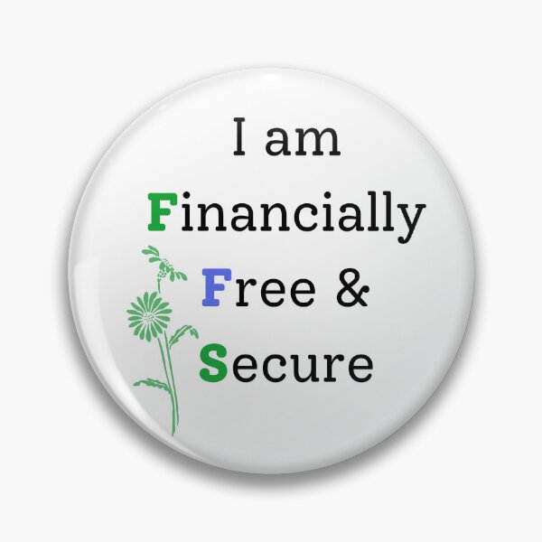 Item preview, Financially Free Digital Art,  Daily Positive Affirmation, Home Office Décor, Law of Attraction designed and sold by Kind Krafts.