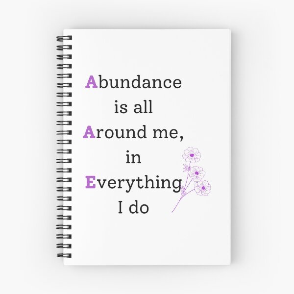 Item preview, Abundance Digital Art,  Daily Positive Affirmation, Home Office Décor, Law of Attraction designed and sold by Kind Krafts.