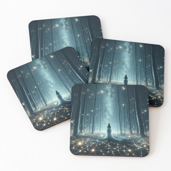 Item preview, Starlights in the enchanted forest designed and sold by Cerberus-Art.
