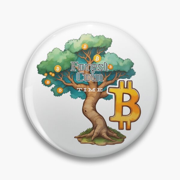 Item preview, ForestCoin, bitcoin time designed and sold by RoseAIArtRhythm.