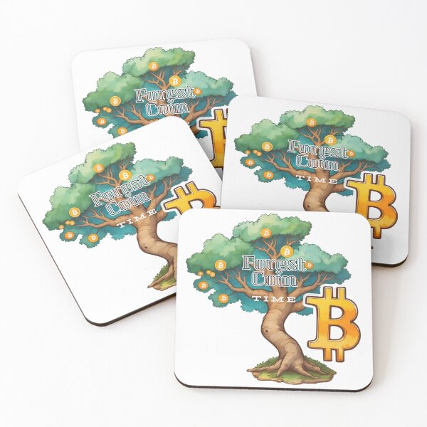 Item preview, ForestCoin, bitcoin time designed and sold by RoseAIArtRhythm.