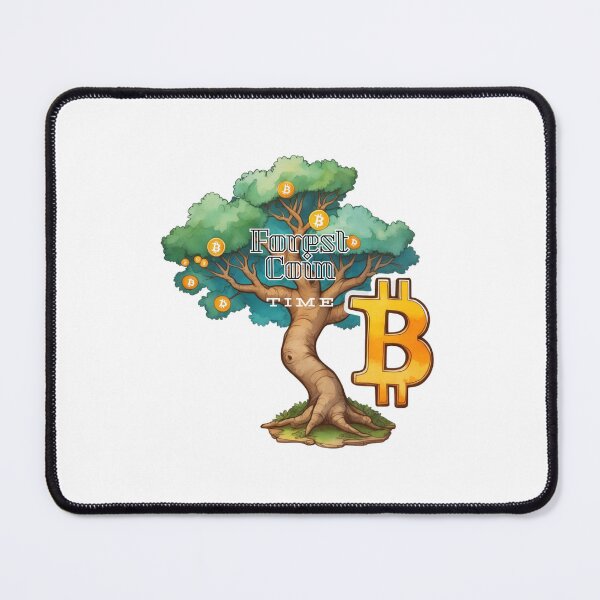 Item preview, ForestCoin, bitcoin time designed and sold by RoseAIArtRhythm.