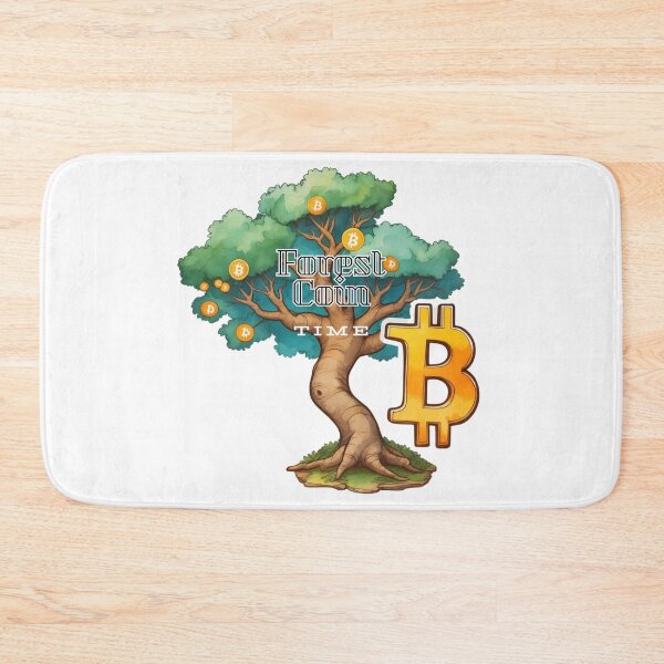 Item preview, ForestCoin, bitcoin time designed and sold by RoseAIArtRhythm.