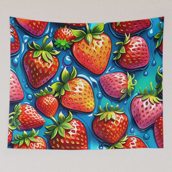 Item preview, Sweet Delicious Strawberry Fruit Pattern designed and sold by TheArtOfPat.