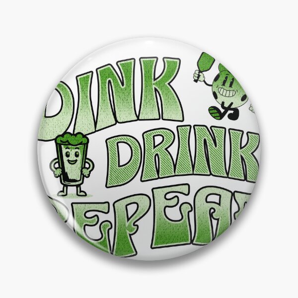 Item preview, Dink Drink Repeat Pickleball Shirt designed and sold by TailgatingJawns.