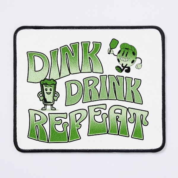 Item preview, Dink Drink Repeat Pickleball Shirt designed and sold by TailgatingJawns.