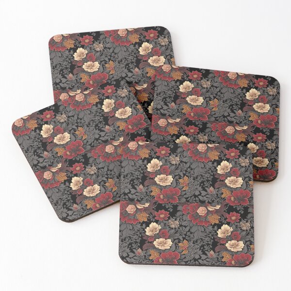 Item preview, Night Garden Floral Pattern designed and sold by AsreArt.