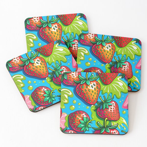Item preview, Sweet Delicious Strawberry Fruit Pattern designed and sold by TheArtOfPat.
