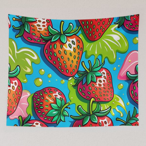 Item preview, Sweet Delicious Strawberry Fruit Pattern designed and sold by TheArtOfPat.