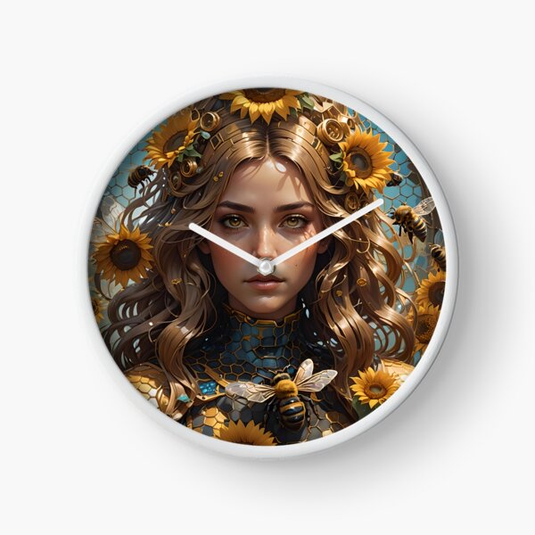 Item preview, Queen bee in a maze of sunflowers. designed and sold by murielsfaith.