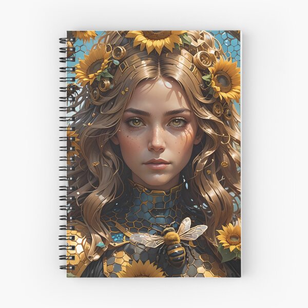 Item preview, Queen bee in a maze of sunflowers. designed and sold by murielsfaith.