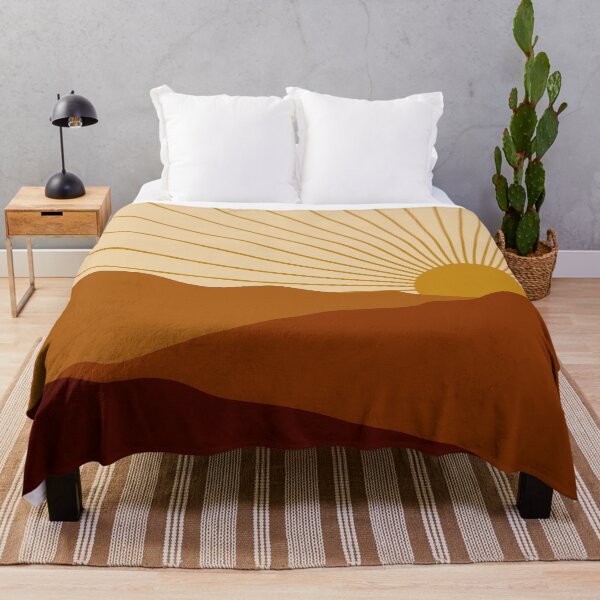 Item preview, Burnt Orange Sunset Landscape designed and sold by art-by-soma.