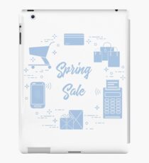 Spring sale. Shopping icons. iPad Case/Skin
