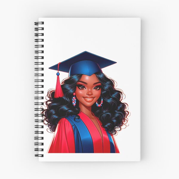 Item preview, College Afro Woman, Graduating Girl, Highschool Graduate, College Senior, Black Girl Graduating. designed and sold by gabrielakrall.