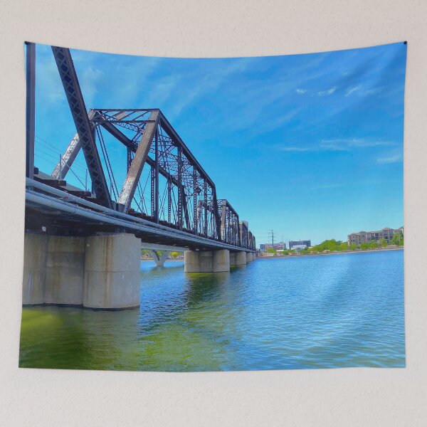 Item preview, Tempe Town Lake Railroad Bridge designed and sold by Image-Prints.