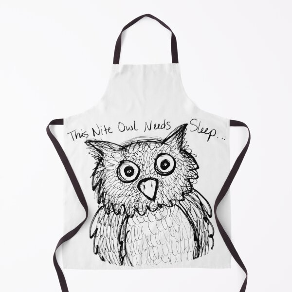 Item preview, INSOMNIAC OWL DOODLE designed and sold by cjwheelwright.