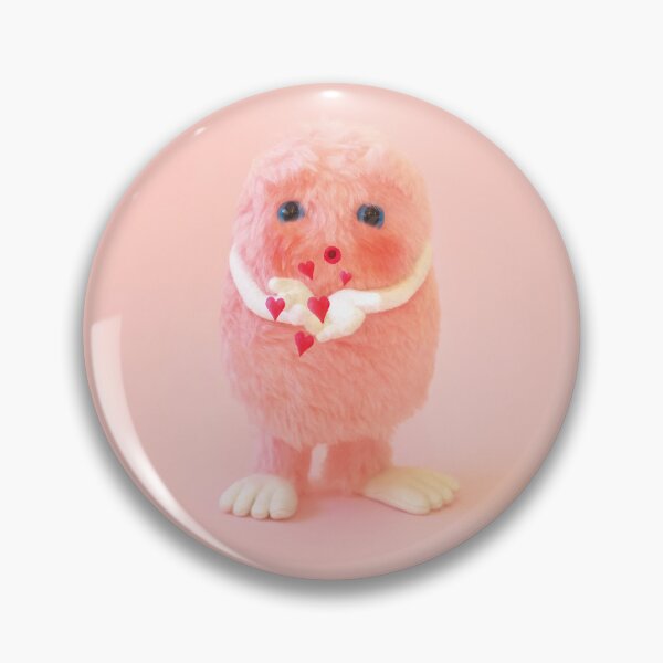 Item preview, Pink Monster blowing heart kisses designed and sold by ateliercaroline.