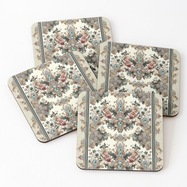 Item preview, Multicolor Damask With Jewels designed and sold by DesignsByPrnces.