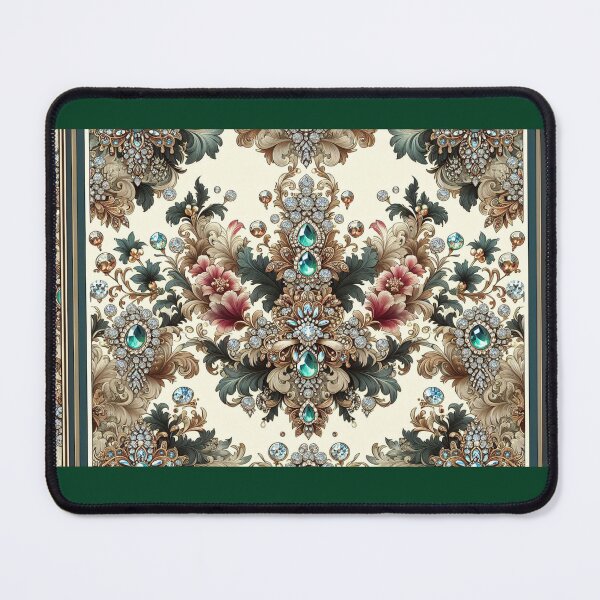 Item preview, Multicolor Damask With Jewels designed and sold by DesignsByPrnces.