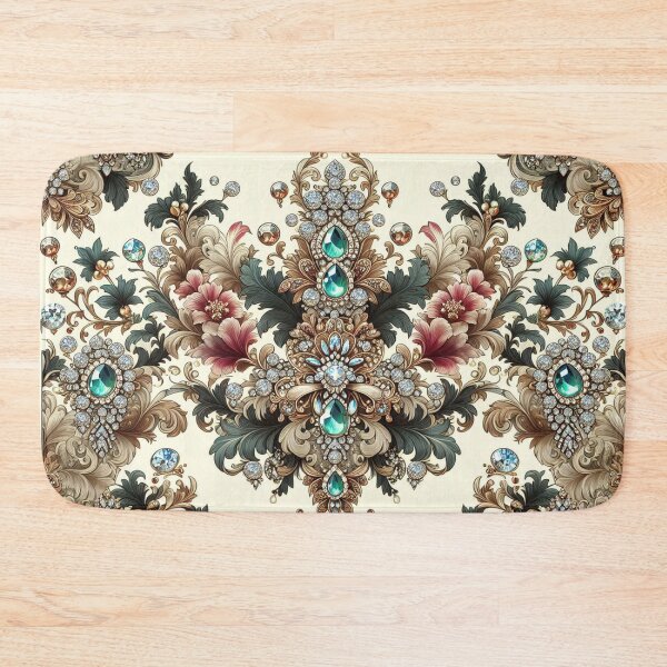 Item preview, Multicolor Damask With Jewels designed and sold by DesignsByPrnces.