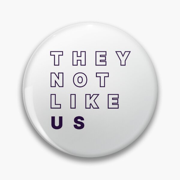 Item preview, They Not Like US Artistic Modern Text (Kendrick Lamar Inspired Design Graphic) Purple designed and sold by ZodiacGradient.