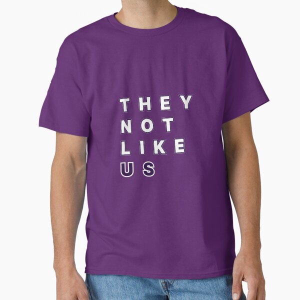 Item preview, They Not Like US Artistic Modern Text (Kendrick Lamar Inspired Design Graphic) Purple designed and sold by ZodiacGradient.
