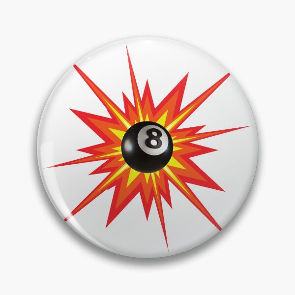Item preview, Eight Ball Cool Explosion Playing Pool With Cue Billiards for Pool Players  designed and sold by julyperson.