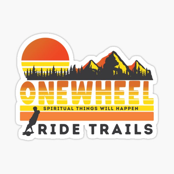 Onewheel ride trails Sticker