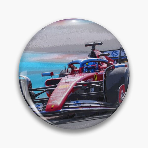 Item preview, Charles Leclerc racing his 2024 F1 car through the chicane during the Miami Grand Prix abstract designed and sold by Rodissimus1984.
