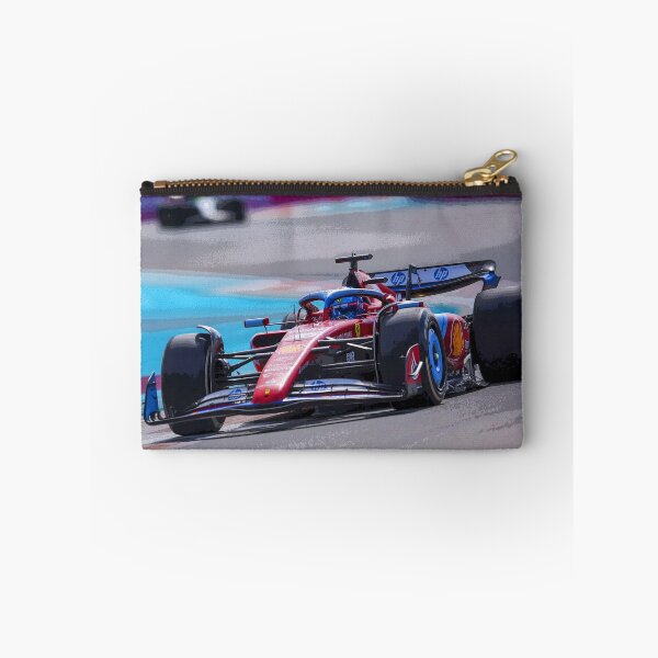 Item preview, Charles Leclerc racing his 2024 F1 car through the chicane during the Miami Grand Prix abstract designed and sold by Rodissimus1984.