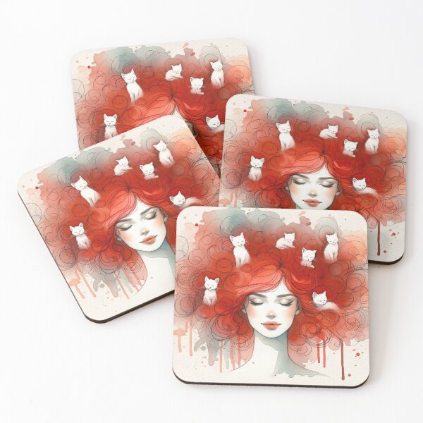 Item preview, Redhead's Dream: Whispers Among Whiskers designed and sold by LuminShadowArt.