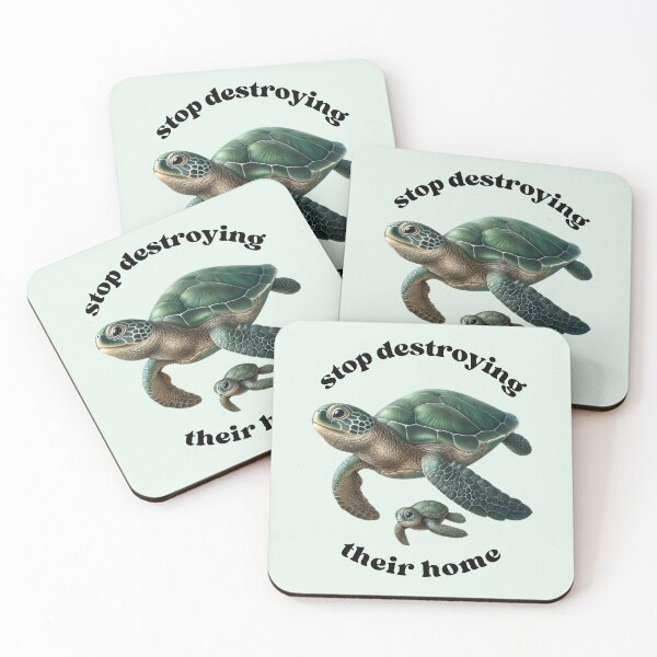 Item preview, marine pollution sea turtles ocean climate change environmental protection sustainability designed and sold by Annika Shurafa.