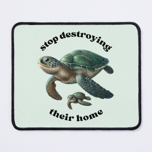 Item preview, marine pollution sea turtles ocean climate change environmental protection sustainability designed and sold by Annika Shurafa.