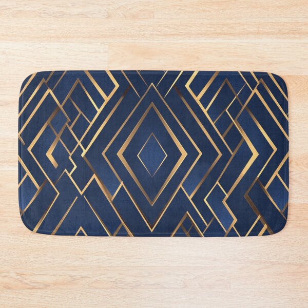 Item preview, Abstract Blue & Gold Motif | Seamless designed and sold by Unrooted.