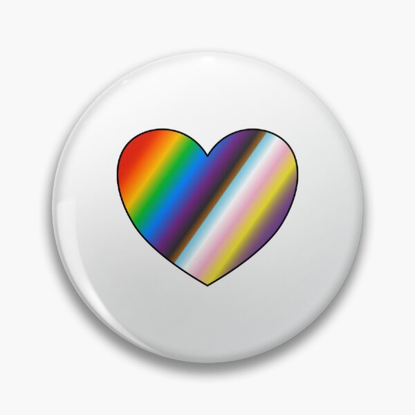 Item preview, Rainbow heart pride inclusive flag designed and sold by Inspirationmotivation.