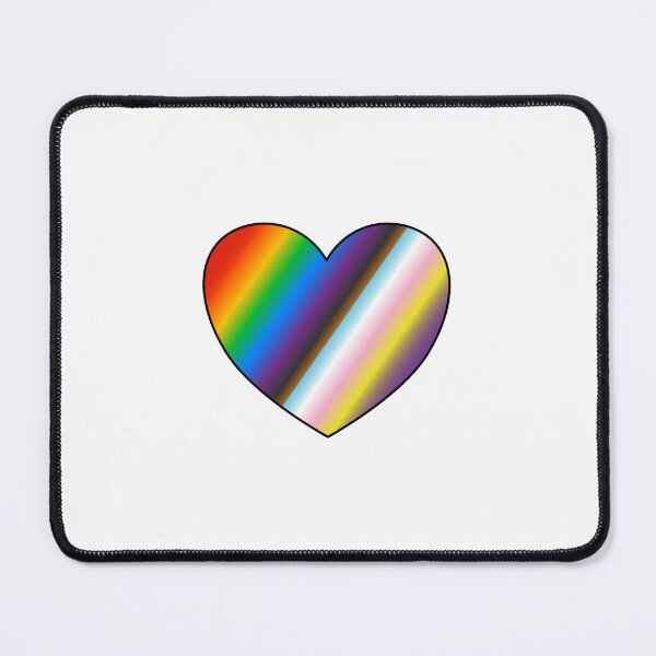 Item preview, Rainbow heart pride inclusive flag designed and sold by Inspirationmotivation.