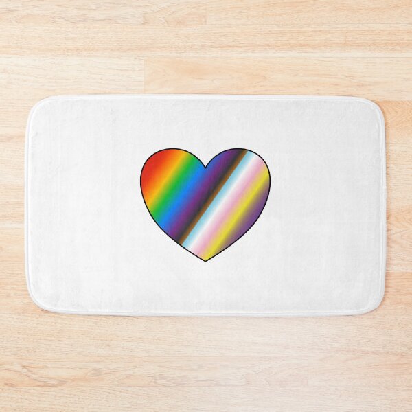 Item preview, Rainbow heart pride inclusive flag designed and sold by Inspirationmotivation.