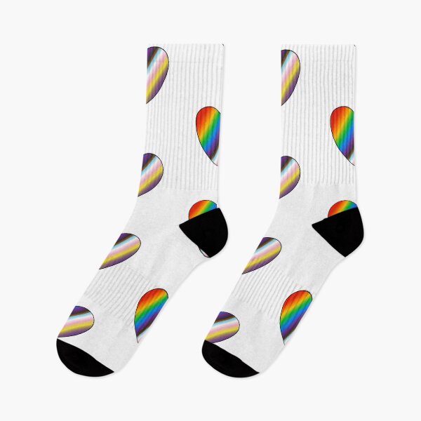 Item preview, Rainbow heart pride inclusive flag designed and sold by Inspirationmotivation.