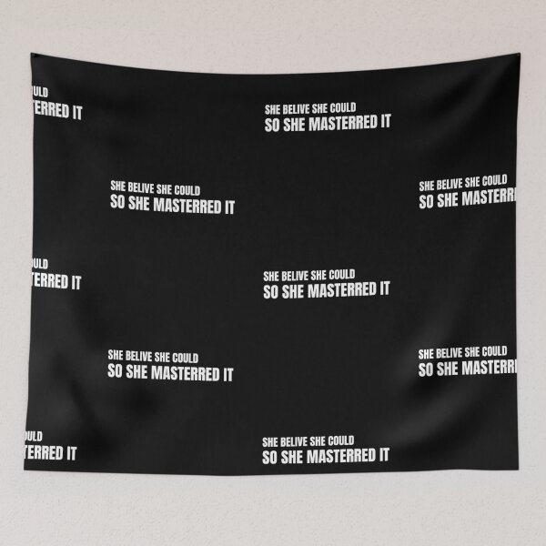 Item preview, She Believed She Could So She Mastered It designed and sold by TREEVIBES.