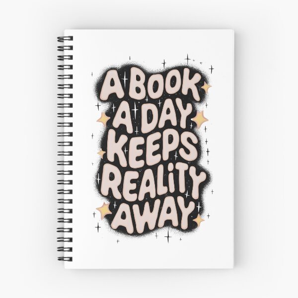 Item preview, A Book A Day Keeps Reality Away/ Book Quote Stickers And T-shirts. designed and sold by TeenSwaggerTees.