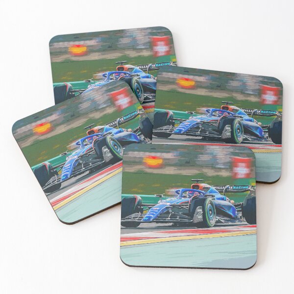 Item preview, Alexander Albon racing in the wet in his 2024 F1 car watercolor designed and sold by Rodissimus1984.