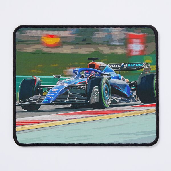 Item preview, Alexander Albon racing in the wet in his 2024 F1 car watercolor designed and sold by Rodissimus1984.