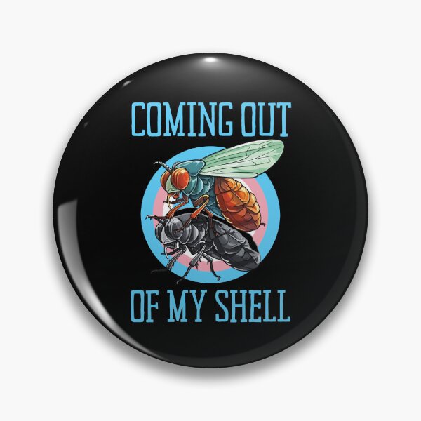 Item preview, Cicadas Summer, Coming Out Of My Shell, Best Gift for Cicada Brood Enthusiast LGBTQ Transgender Flag Colors designed and sold by Savchuk-Vova.