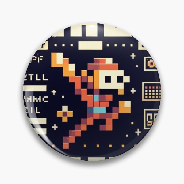 Aperçu de l'œuvre Pixel Perfect - Jeu vidéo rétro Impression artistique créée et vendue par gofra-design.