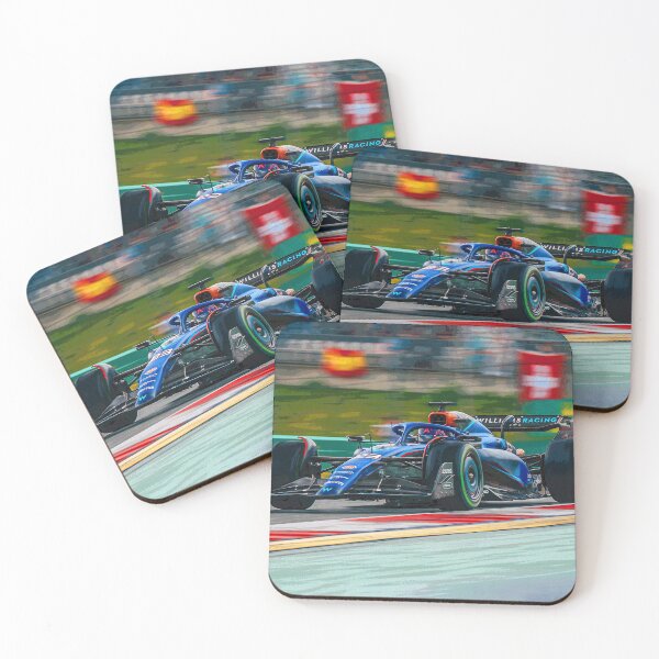 Item preview, Alexander Albon racing in the wet in his 2024 F1 car abstract designed and sold by Rodissimus1984.